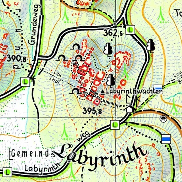 Wanderkarte Labyrinth Sächsische Schweiz