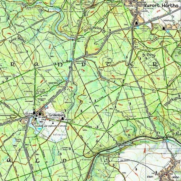 karte Tharandter Wald