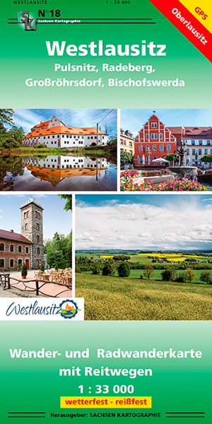 Wanderkarte Lausitz Pulsnitz Radeberg