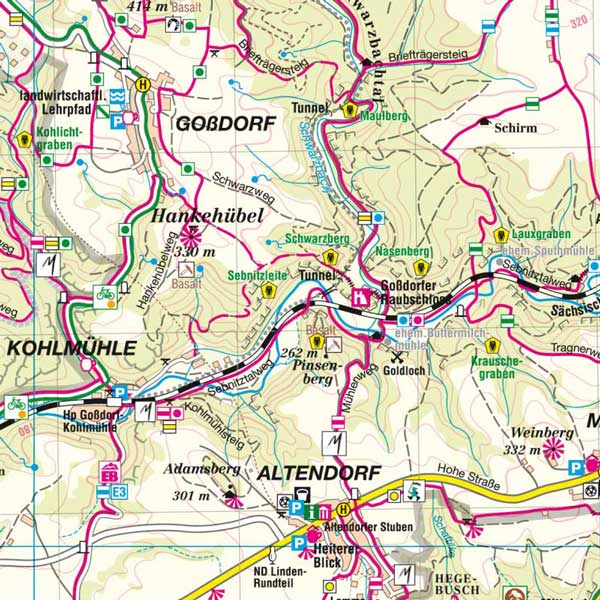 Wanderkarte Sebnitz Altendorf