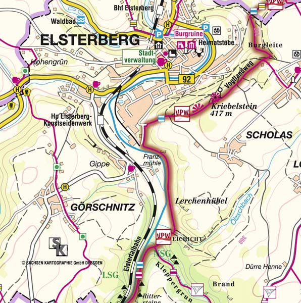 Wanderkartenset Vogtland Panoramaweg