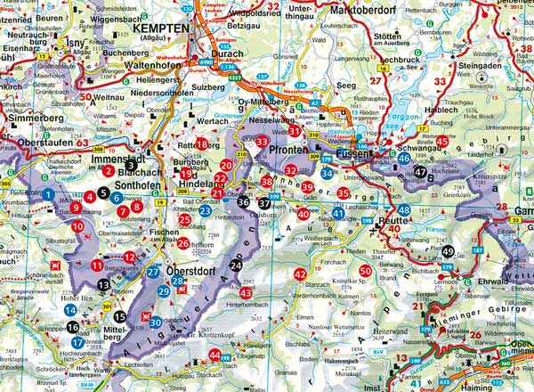 Allgäuer Alpen Karte Wanderungen