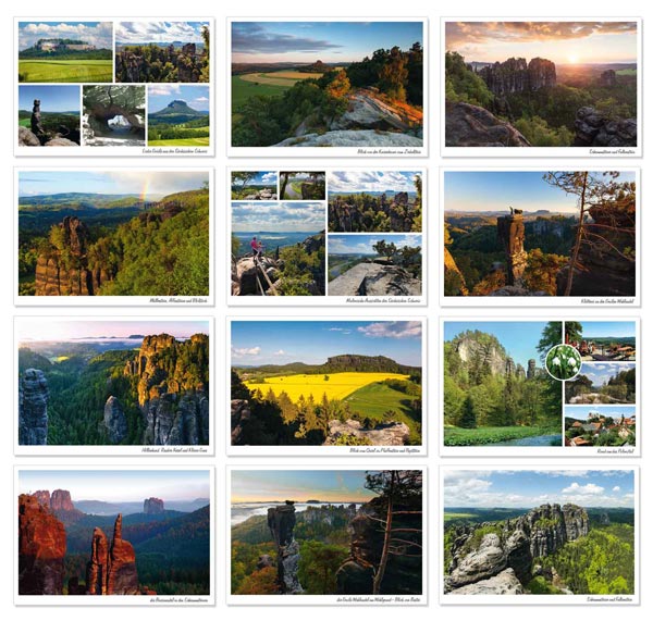 Ansichtskarten-Set - Sächsische Schweiz