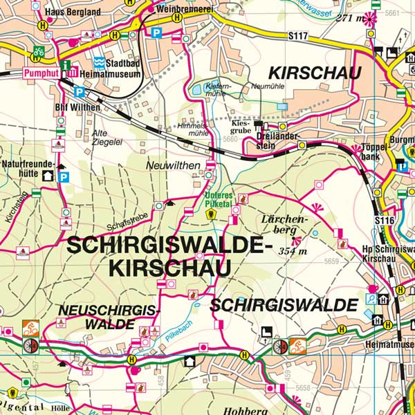 Wanderkarte Schirgiswalde - Kirschau und Umgebung