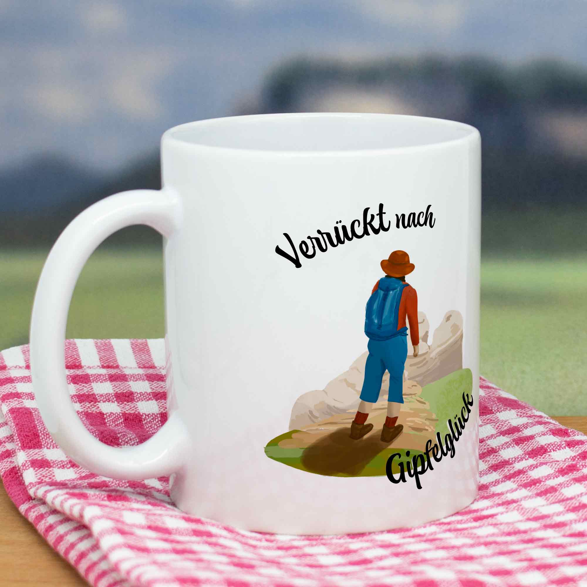 Tasse Wandern Gipfelglück