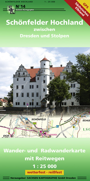 Wanderkarte Schönfelder Hochland Burg Stolpen