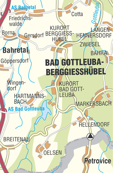 Wanderkarte Bad Gottleuba Berggießhübel