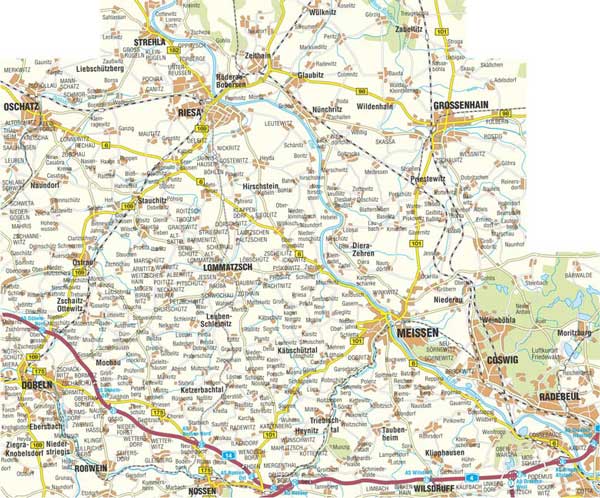 Wanderkarte Meißen