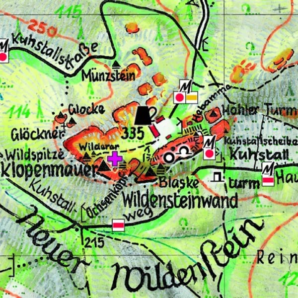 Karte neuer Wildenstein Kuhstall