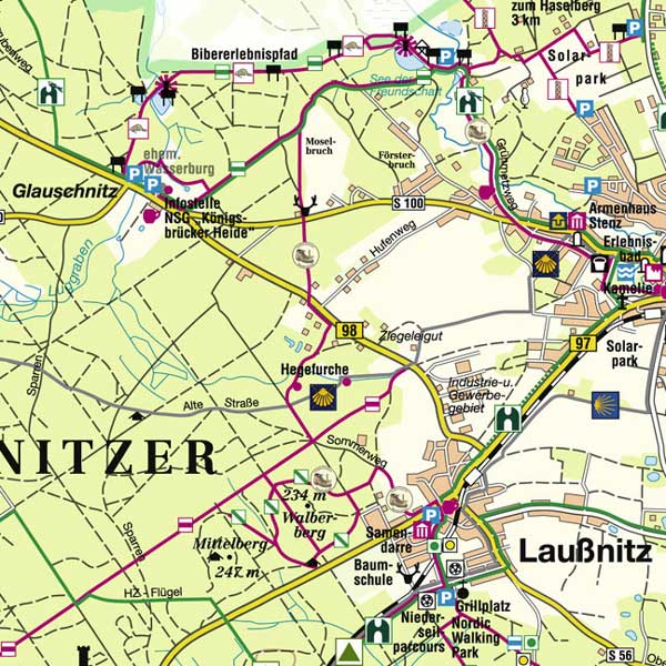 Karte Laussnitz Großenhain