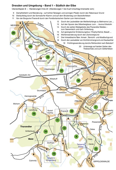 Wander- und Naturführer Dresden und Umgebung - Band 1 - Süden