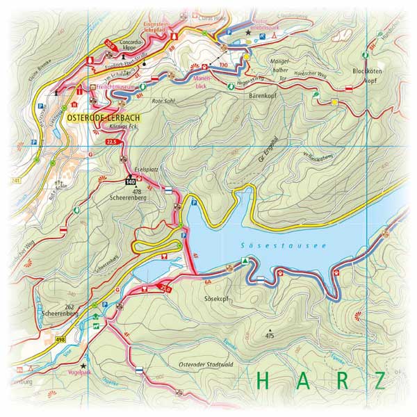 Karte Harz